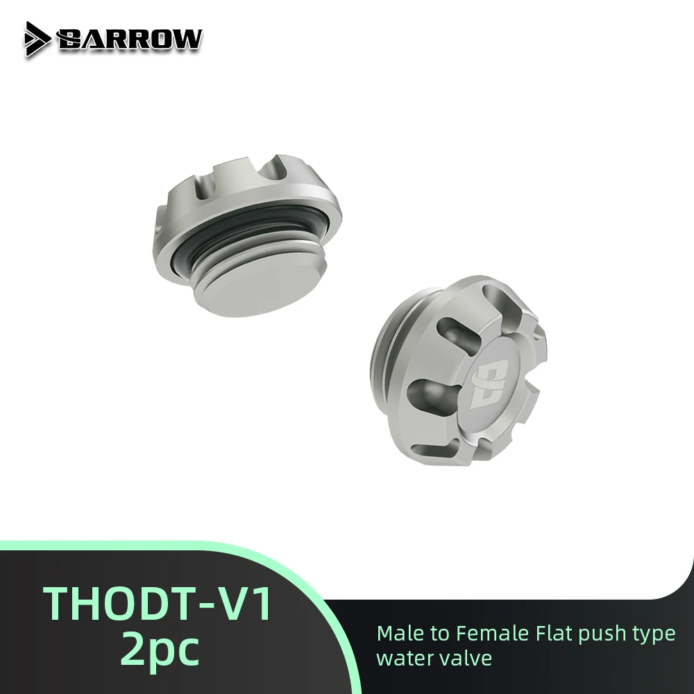 

Barrow G1/4" Water Cooling Fluid Stop THODT-V1 PC Gaming Liquid Cooling Building Plug 2pcs/lot DIY Fluid System Water Stop