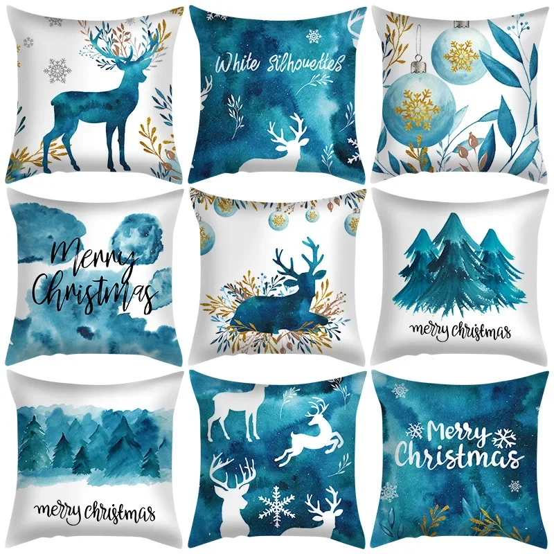 Blue Pillowcase Christmas Nordic Cross-border Special for Living Room Bedroom Cushion Pillow
Blue Pillowcase Christmas Nordic Cross-border Special for Living Room Bedroom Cushion Pillow