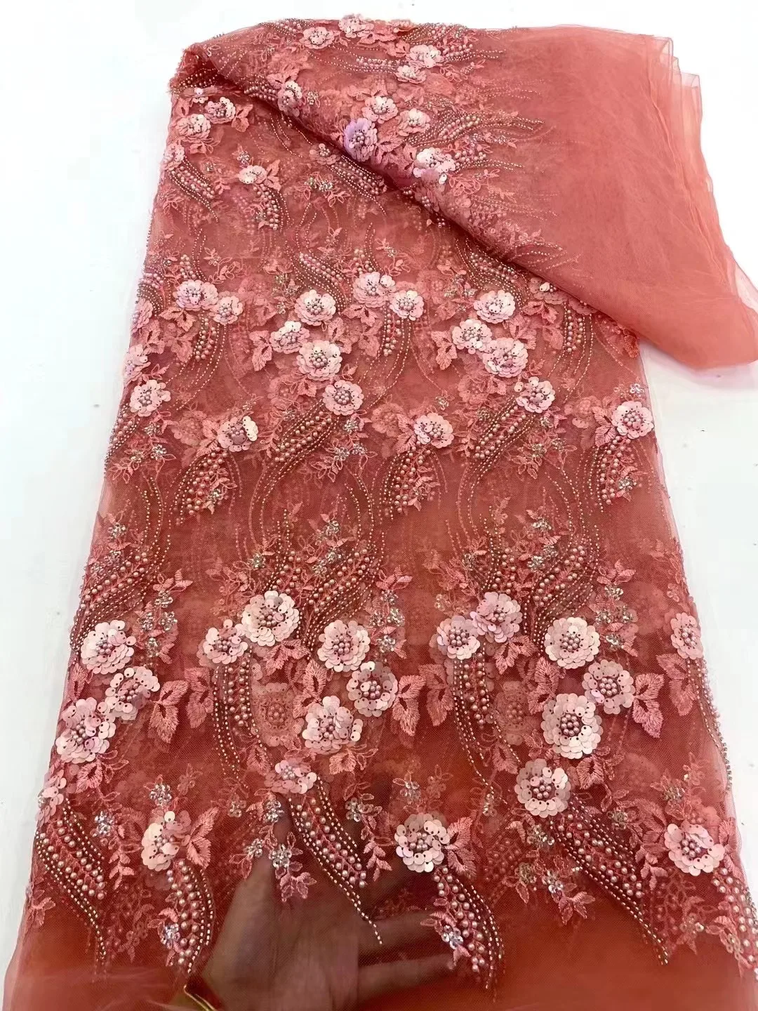 3D Lace Flowers Latest African Lace 2024 Styles French Party Lace Fabrics 5 Yards Tulle Nigerian Beads Lace Fabrics For Bridal
3D Lace Flowers Latest African Lace 2024 Styles French Party Lace Fabrics 5 Yards Tulle Nigerian Beads Lace Fabrics For Bridal
