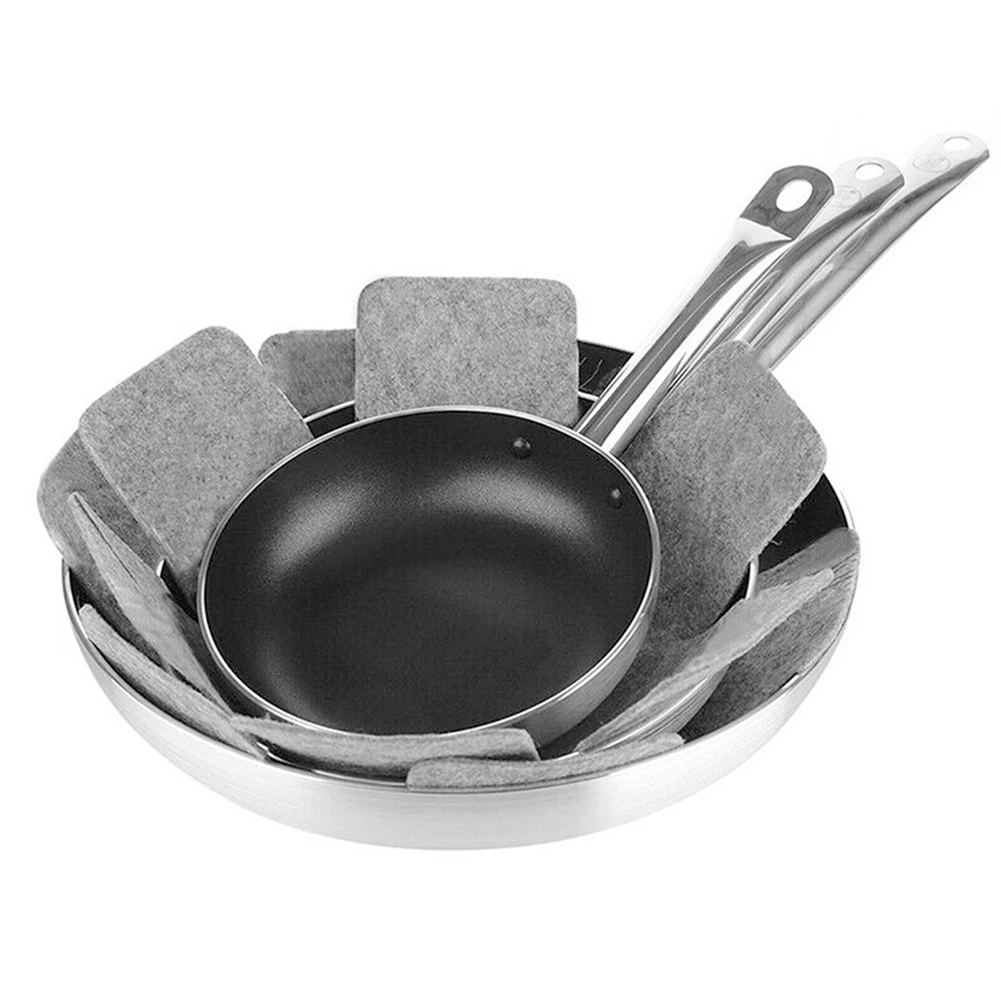 Pan Protector Pans Pads Protectors Pads Durable Grey Kitchen Tools Non-woven Pot Dividers Pads Tableware Mat 12PCS
Pan Protector Pans Pads Protectors Pads Durable Grey Kitchen Tools Non-woven Pot Dividers Pads Tableware Mat 12PCS