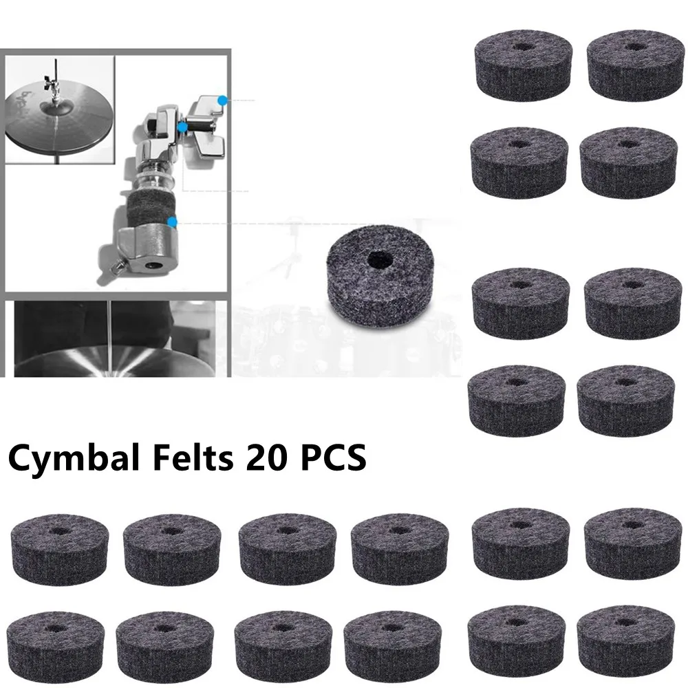 20pcs Cymbal Felt Washer Felts Crash Cymbals Clutch Felt Drum Parts Set Gray Musical Instrument Accessories Durable Practical
20pcs Cymbal Felt Washer Felts Crash Cymbals Clutch Felt Drum Parts Set Gray Musical Instrument Accessories Durable Practical
