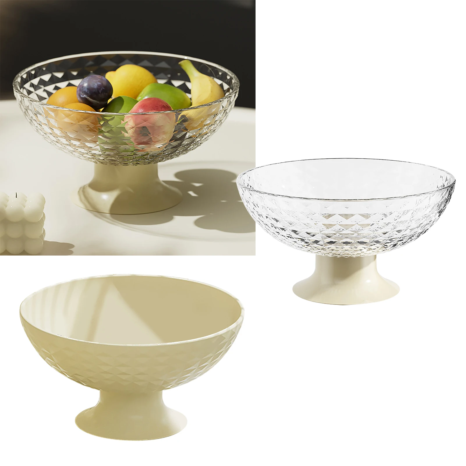 Fruit Tray Plate Holder Plastic Footed Snacks Vegetables Fruits Basket Bowl for Kitchen Counter Dining Room Tables
Fruit Tray Plate Holder Plastic Footed Snacks Vegetables Fruits Basket Bowl for Kitchen Counter Dining Room Tables