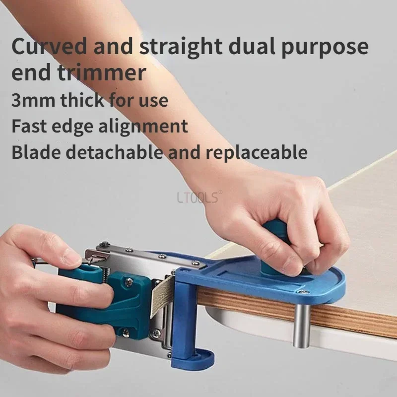 

Curved and Straight Dual Purpose End Trimmer End Trimmer Commonly Used Woodworking Tools Quick Edge Banding and Trimming Tool