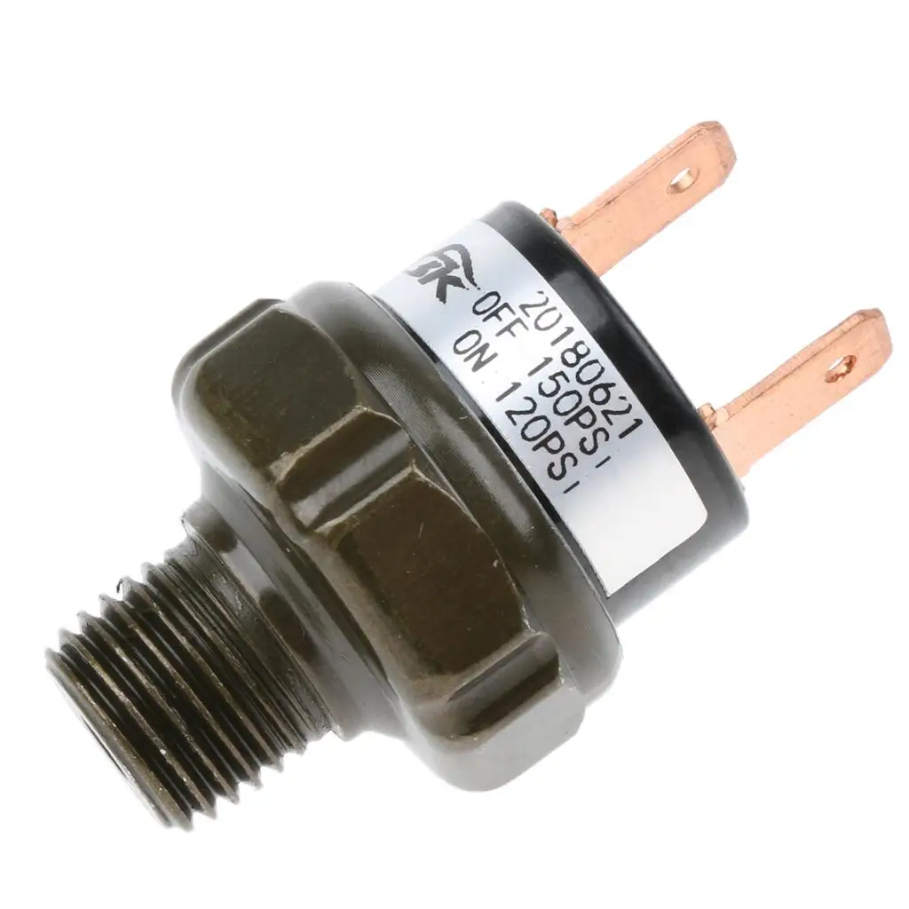 Клапан переключателя контроля давления воздушного компрессора 20x120 PSI 1/4 дюйма NPT 12 В
Клапан переключателя контроля давления воздушного компрессора 20x120 PSI 1/4 дюйма NPT 12 В