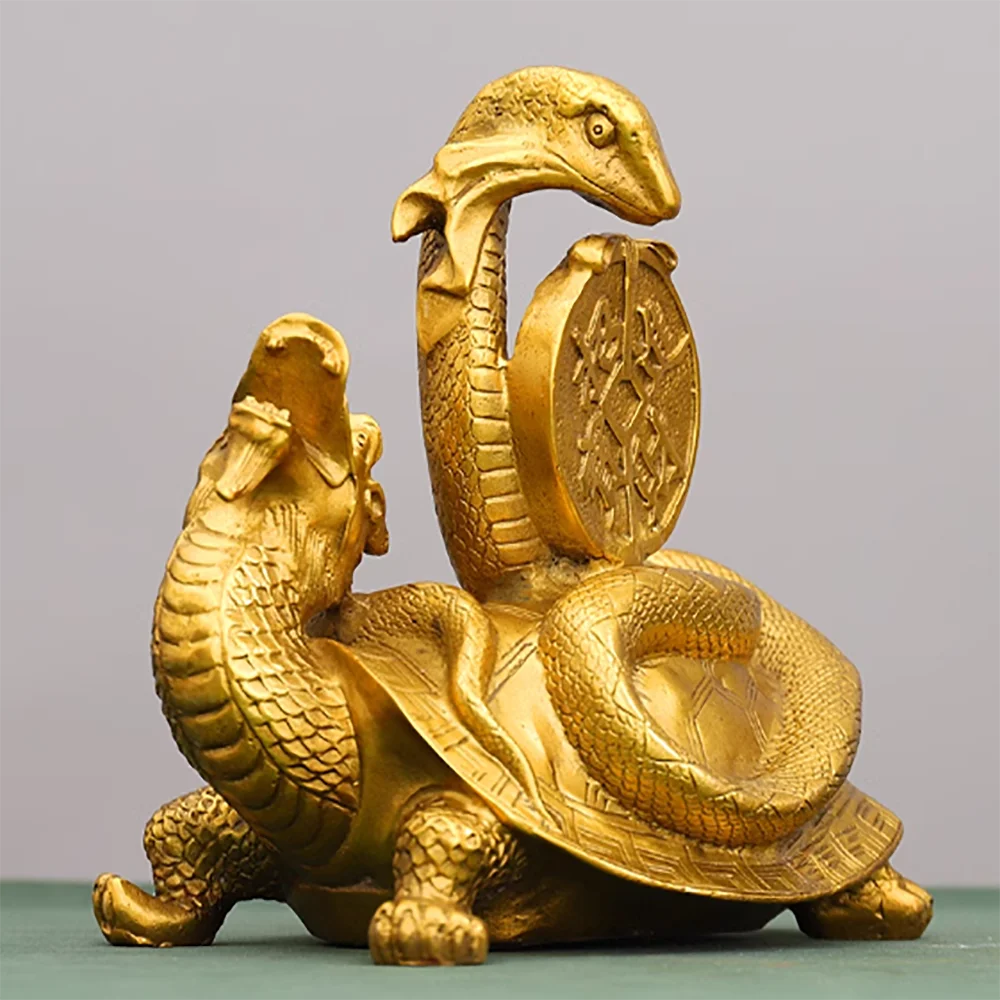 Pure Copper Dragon Turtle, Xuanwu Divine Beast, Treasure Attraction Decoration, Four Square Divine Beast, Feng Shui Decoration
Pure Copper Dragon Turtle, Xuanwu Divine Beast, Treasure Attraction Decoration, Four Square Divine Beast, Feng Shui Decoration