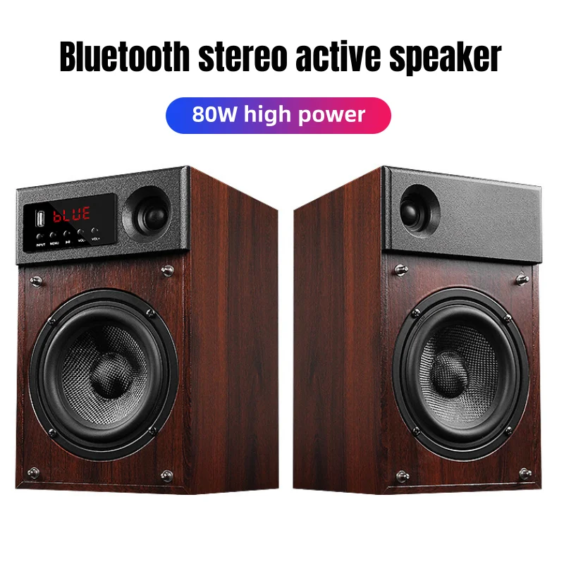 Caixa De Som деревянная книжная полка аудио для дома 80 Вт высокомощные Bluetooth стерео активные динамики 2,0 мультимедийный ТВ компьютер звуковая коробка
Caixa De Som деревянная книжная полка аудио для дома 80 Вт высокомощные Bluetooth стерео активные динамики 2,0 мультимедийный ТВ компьютер звуковая коробка
