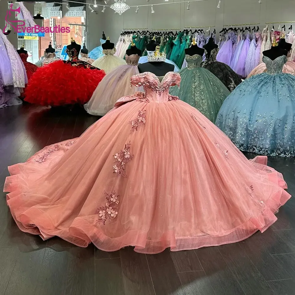 Quinceanera Dress Ball Gown Party Sweet 15 Off Shoulder Prom Dress for Women Tulle Lace Flowers Vestidos De 15 Quinceañera
Quinceanera Dress Ball Gown Party Sweet 15 Off Shoulder Prom Dress for Women Tulle Lace Flowers Vestidos De 15 Quinceañera