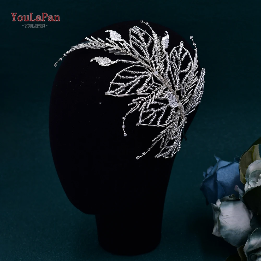 TOPQUEEN Bridal Silver Color Tube Hair Band Wedding Hair Accessories Leaves Headpiece Woman Headwear Bridesmaid Headdress HP672
TOPQUEEN Bridal Silver Color Tube Hair Band Wedding Hair Accessories Leaves Headpiece Woman Headwear Bridesmaid Headdress HP672