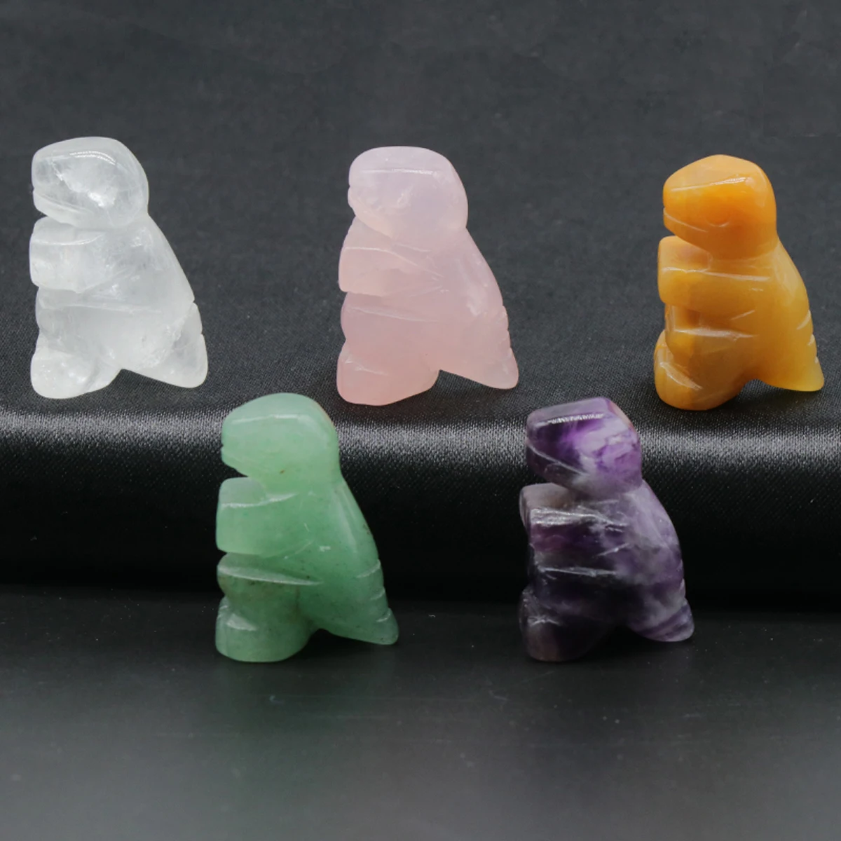 1PC Natural Stone Dinosaur Figurine Mini Monster Crystal Rose Pink Quartz Healing Gem Stones Carving Crafts Home Decor Gift
1PC Natural Stone Dinosaur Figurine Mini Monster Crystal Rose Pink Quartz Healing Gem Stones Carving Crafts Home Decor Gift