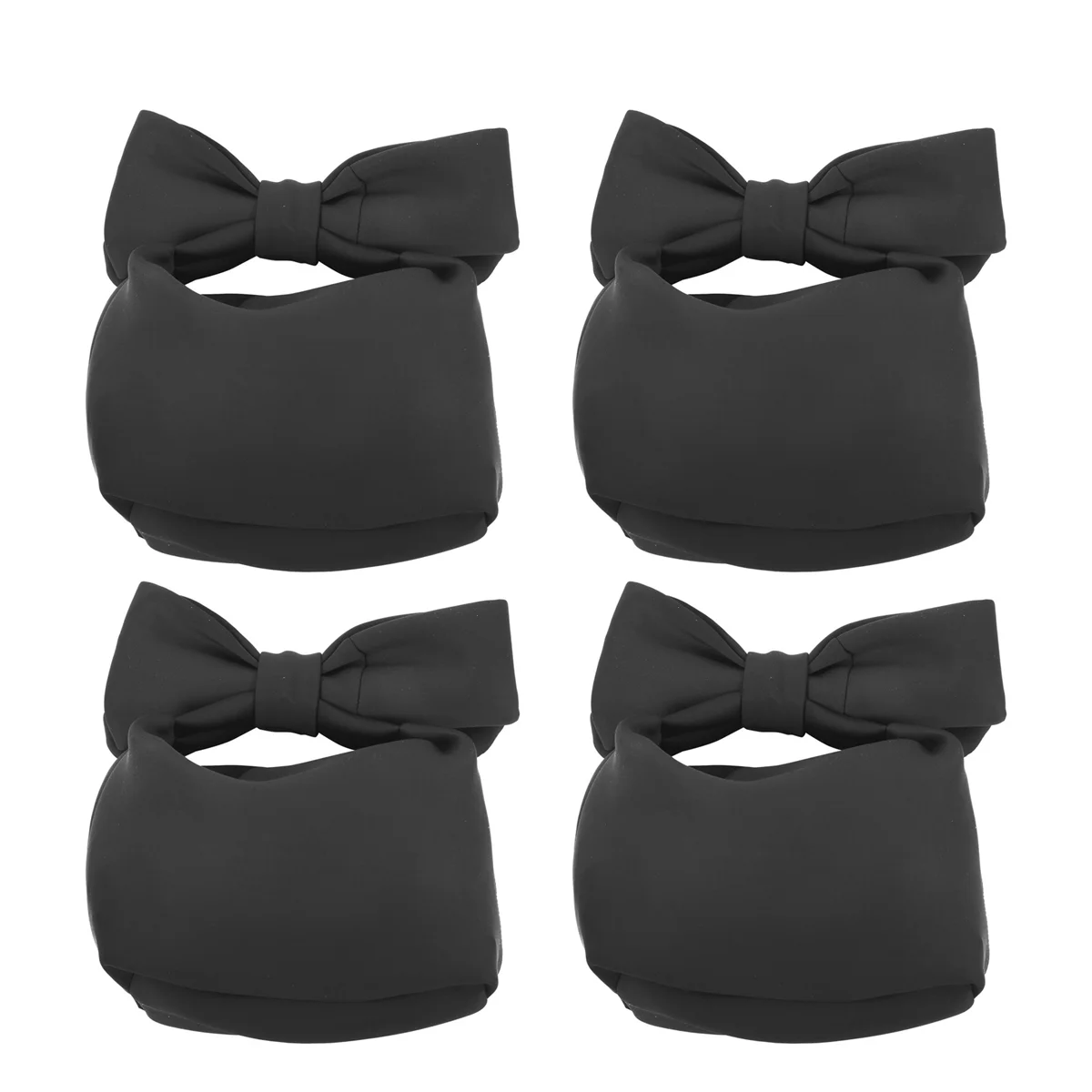 

4X Designer Women Handbags Bow Day Clutches Bag Ladies Evening Party Clutches Black Handbag Shoulder Bag(Black)