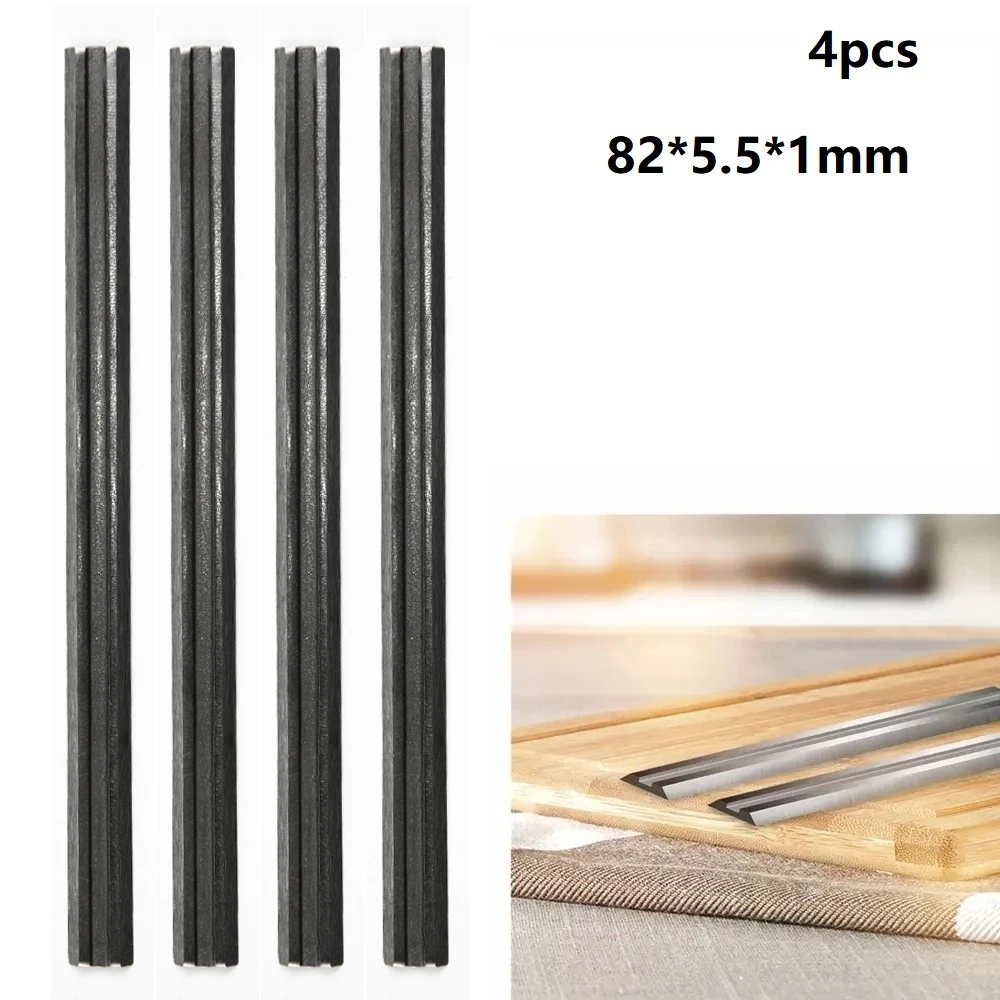 4pcs Carbide Planer Blades 82x5.5x1mm Reversible Wood Planer For Mechanical Electric Planer And Woodworking Planers
4pcs Carbide Planer Blades 82x5.5x1mm Reversible Wood Planer For Mechanical Electric Planer And Woodworking Planers