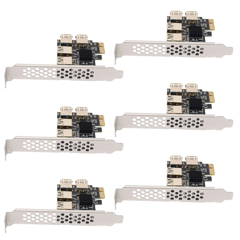 6X New 4 Ports Pcie Riser Adapter Board PCI-E 1X To 4 USB 3.0 PCI-E Rabbet GPU Riser Extender Ethereum ETH/Monero XMR
6X New 4 Ports Pcie Riser Adapter Board PCI-E 1X To 4 USB 3.0 PCI-E Rabbet GPU Riser Extender Ethereum ETH/Monero XMR