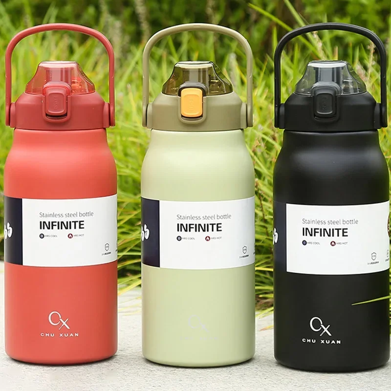 Large Capacity Thermo Bottle Stainless Steel Thermos Water Bottle Cold And Hot Tumbler Portable Vaccum Flask Cup Outdoor Mug NEW
Large Capacity Thermo Bottle Stainless Steel Thermos Water Bottle Cold And Hot Tumbler Portable Vaccum Flask Cup Outdoor Mug NEW