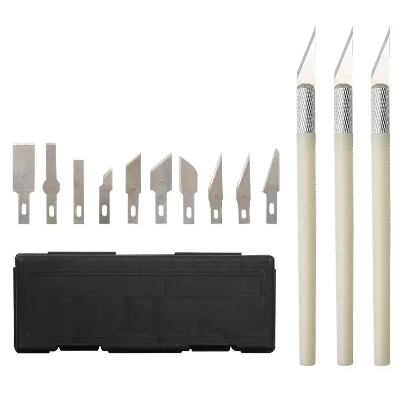 13Pcs/Set High Carbon Steel Model carving knife polishing aluminum alloy tool Hand trimming knife scraper set 3d printer
13Pcs/Set High Carbon Steel Model carving knife polishing aluminum alloy tool Hand trimming knife scraper set 3d printer