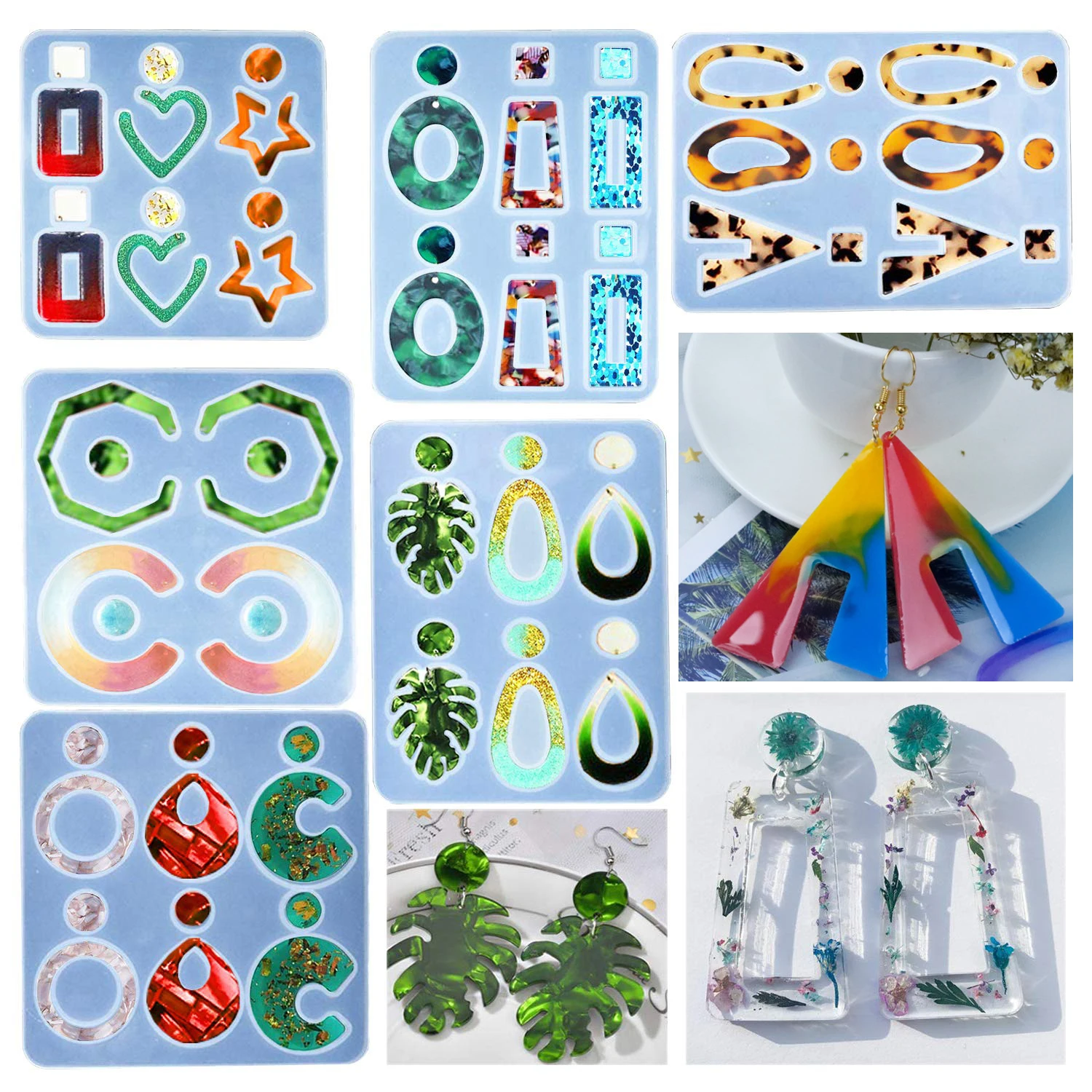 Earring Resin Molds DIY Earring Jewelry Resin Silicone Casting Mould Dangle Earrings Making Epoxy Mold For Women Jewelry Making
Earring Resin Molds DIY Earring Jewelry Resin Silicone Casting Mould Dangle Earrings Making Epoxy Mold For Women Jewelry Making