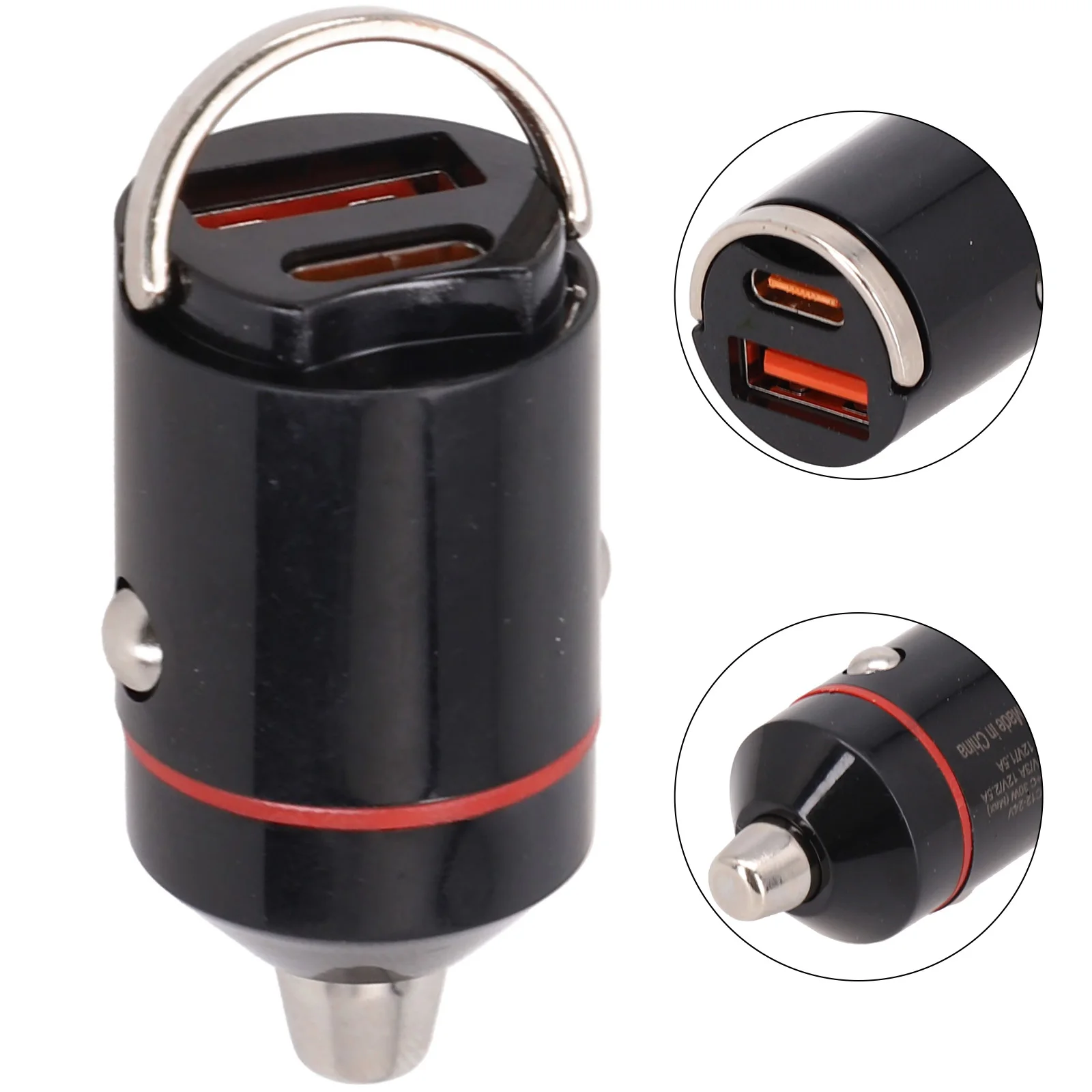 1pc Black Aluminum Alloy USB Car Phone Charger QC3.0 Car Interior Fast Charging Accessories Dual Output Charging
1pc Black Aluminum Alloy USB Car Phone Charger QC3.0 Car Interior Fast Charging Accessories Dual Output Charging