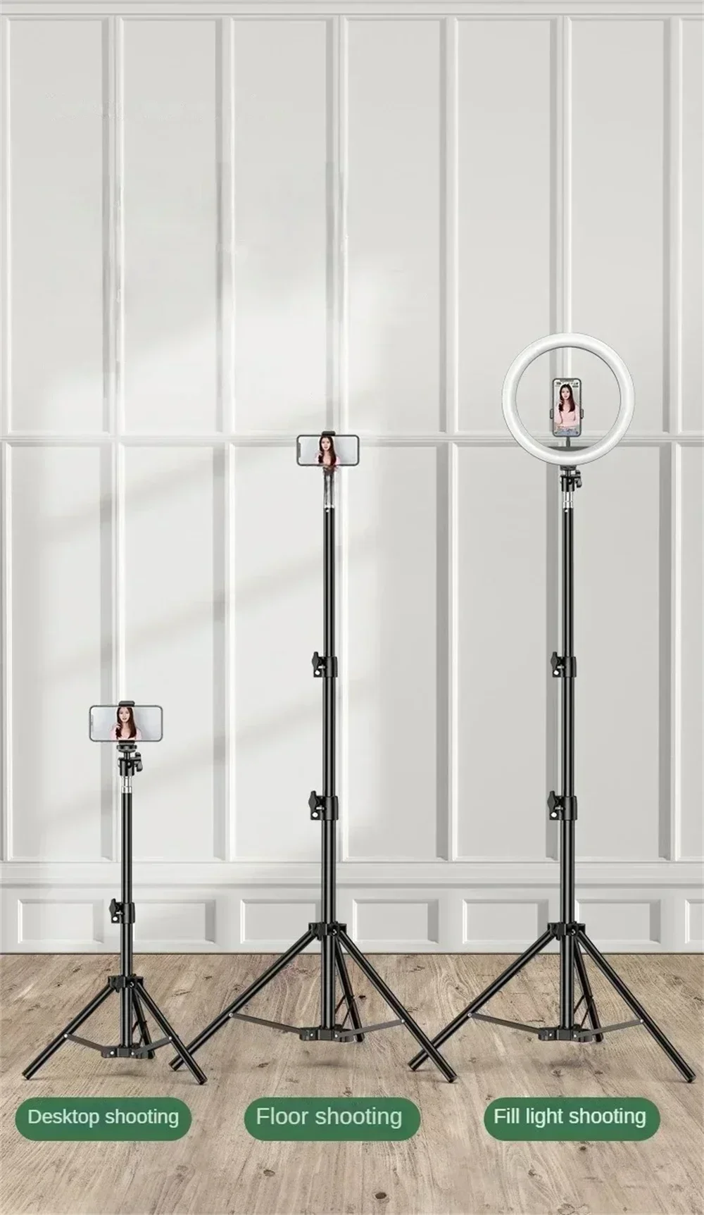 360° Extendable Live Tripod 57cm-170cm Mobile Phone Alloy Stand Foldable Holder Video Recording Universal Selfie Landing Monpod 360° Extendable Live Tripod 57cm-170cm Mobile Phone Alloy Stand Foldable Holder Video Recording Universal Selfie Landing Monpod