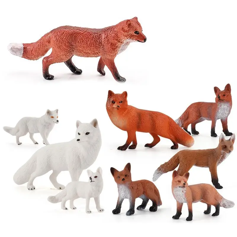 Fox Animal Toy Figures Set Animals Figurines Miniature Animal Model Toys Including Arctic Fox And Red Foxes Desktop Decoration
Fox Animal Toy Figures Set Animals Figurines Miniature Animal Model Toys Including Arctic Fox And Red Foxes Desktop Decoration