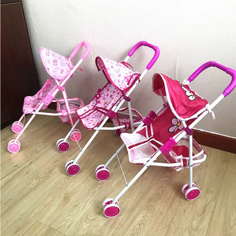 Foldable Doll Stroller Pram Pushchair Safe Baby Dolls Carriages Pretended Play Doll Accessories For Kids
Foldable Doll Stroller Pram Pushchair Safe Baby Dolls Carriages Pretended Play Doll Accessories For Kids