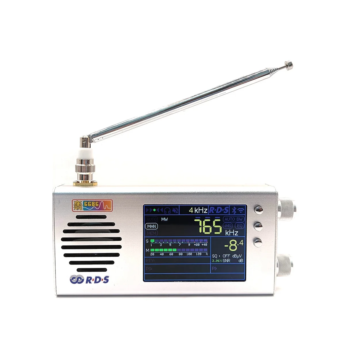 2-е поколение TEF6686 Полный диапазон FM/MW/короткая волна HF/LW радиоприемник V1.18 прошивка 3,2 дюймов ЖК + металлическая фотография + динамик
2-е поколение TEF6686 Полный диапазон FM/MW/короткая волна HF/LW радиоприемник V1.18 прошивка 3,2 дюймов ЖК + металлическая фотография + динамик