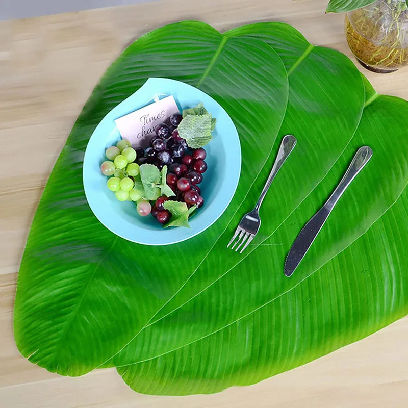 1PC Banana Leaves Placemat Artificial Tropical Green Plant Party Desktop Decoration Table Mat Food Drink Placemats Bowl Cup Pad
1PC Banana Leaves Placemat Artificial Tropical Green Plant Party Desktop Decoration Table Mat Food Drink Placemats Bowl Cup Pad