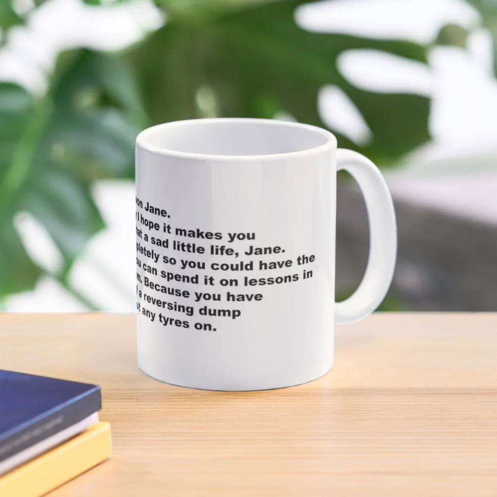 You Won Jane / Come Dine With Me Quote Coffee Mug Kawaii Cups Thermo Cups For Cups Set Mate Mug
You Won Jane / Come Dine With Me Quote Coffee Mug Kawaii Cups Thermo Cups For Cups Set Mate Mug