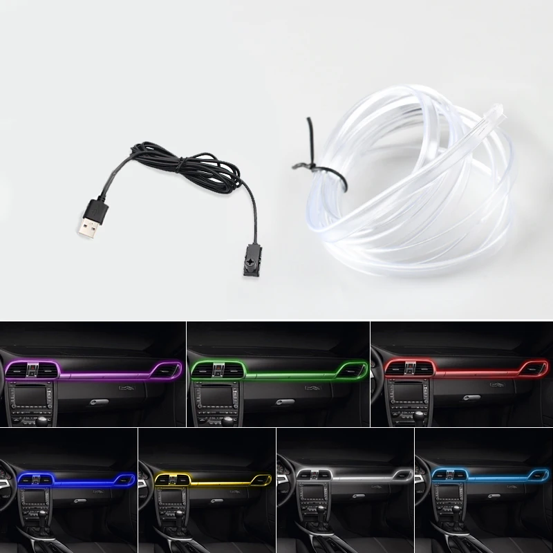 1M 3M 5M LED Car Interior Decorative Lamp USB EL Wiring Neon Flexible Fiber Optic Strip for Auto DIY Atmosphere Ambient Light
1M 3M 5M LED Car Interior Decorative Lamp USB EL Wiring Neon Flexible Fiber Optic Strip for Auto DIY Atmosphere Ambient Light