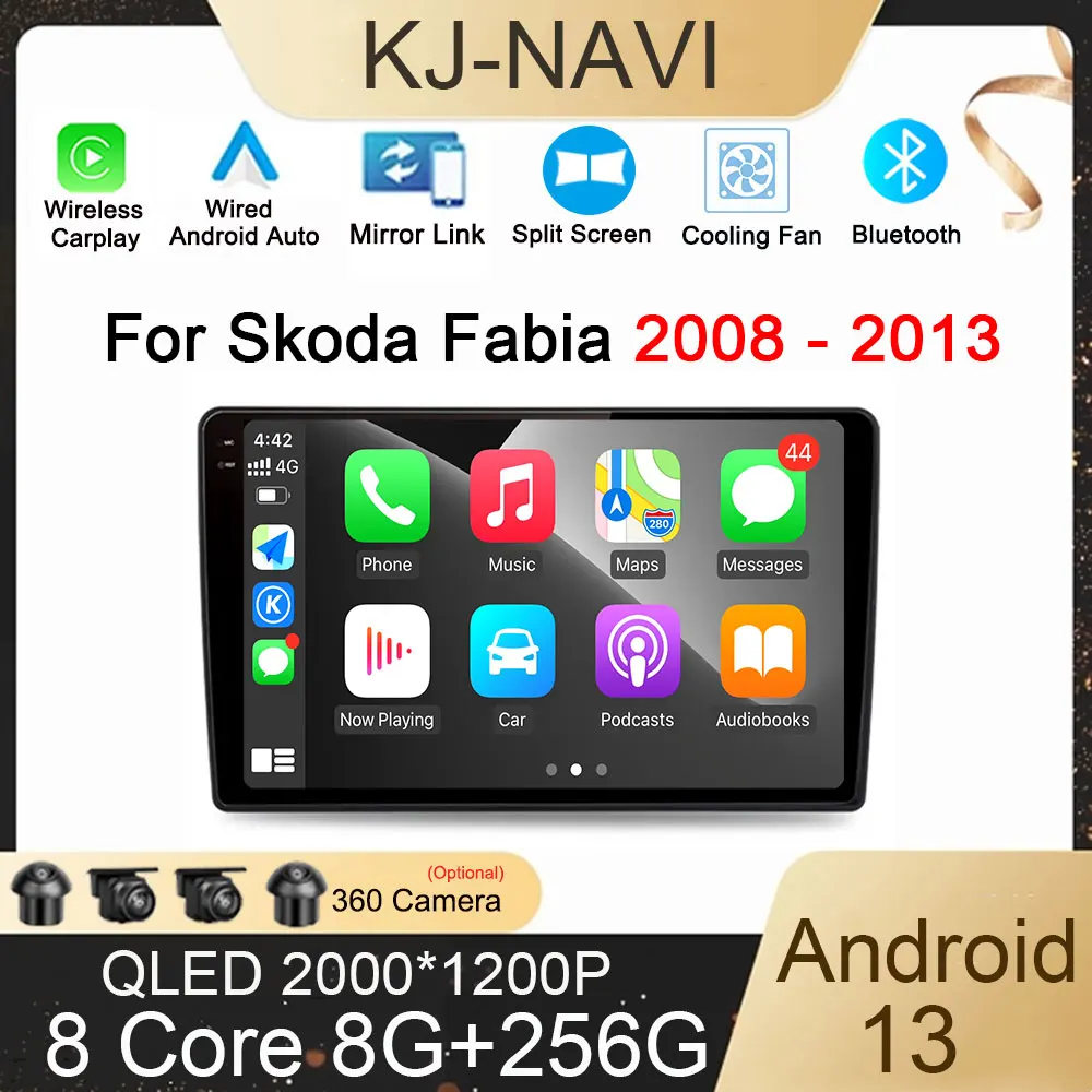 Автомобильный радиоприемник Android 13, мультимедийный плеер для Skoda Fabia 2008-2013, беспроводная автомобильная стереосистема Carplay с GPS-навигацией, 4G LTE, Φ, BT, Wi-Fi
Автомобильный радиоприемник Android 13, мультимедийный плеер для Skoda Fabia 2008-2013, беспроводная автомобильная стереосистема Carplay с GPS-навигацией, 4G LTE, Φ, BT, Wi-Fi