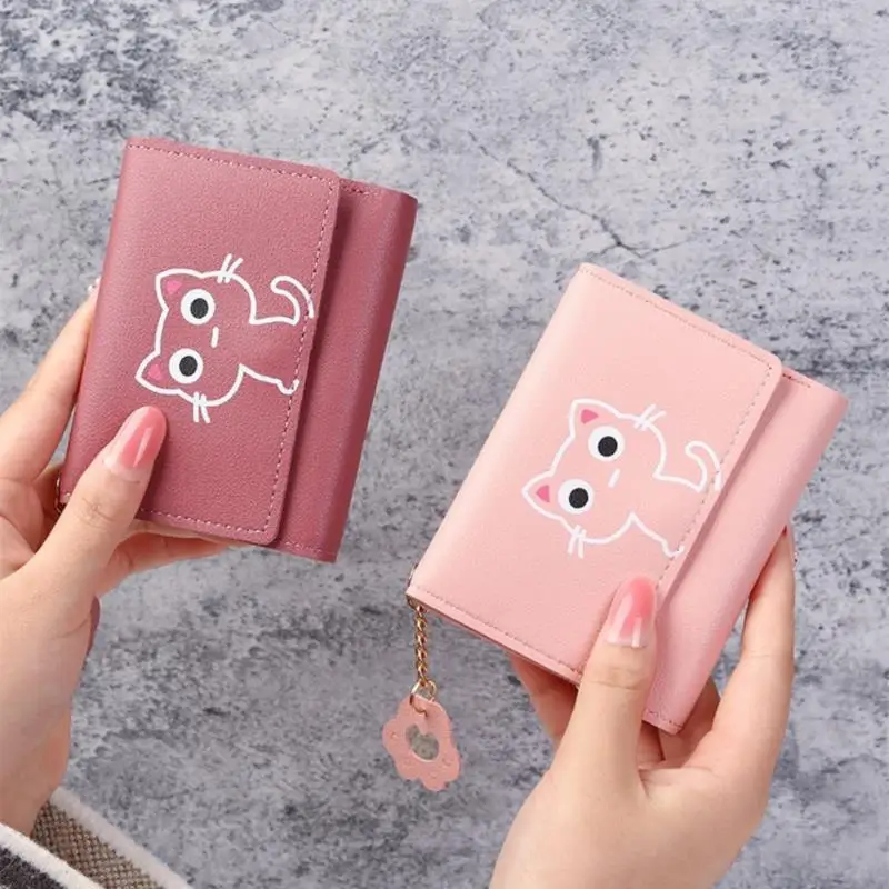 Fashion Cute Cat Women Wallet Short Wallet Leather Small Purse Girls Money Bag Card Holder Ladies Female Hasp Creative Wallet
Fashion Cute Cat Women Wallet Short Wallet Leather Small Purse Girls Money Bag Card Holder Ladies Female Hasp Creative Wallet
