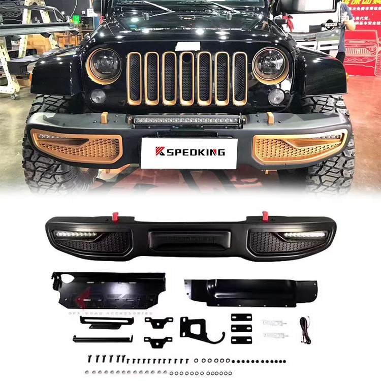 

Spedking 2007-2017 New Style 4x4 autoparts Accessories front Bumper for Jeep Wrangler JK auto body system