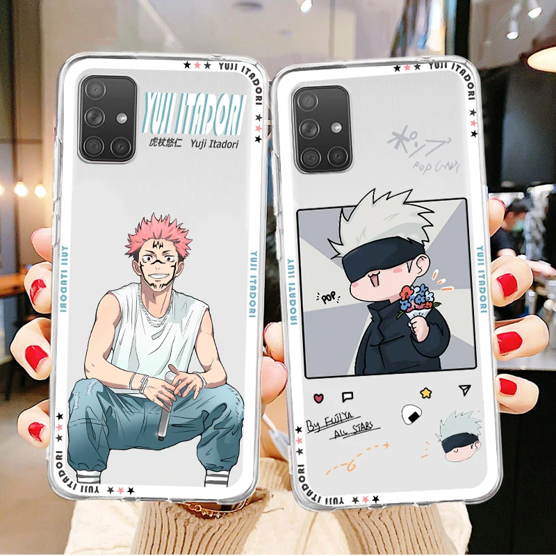 Anime Comics Jujutsu Kaisen Transparent Phone Case For Samsung A73 A72 A71 A53 A52 A51 A42 A33 A32 A23 A22 A21 A13 A04 A03 5G
Anime Comics Jujutsu Kaisen Transparent Phone Case For Samsung A73 A72 A71 A53 A52 A51 A42 A33 A32 A23 A22 A21 A13 A04 A03 5G