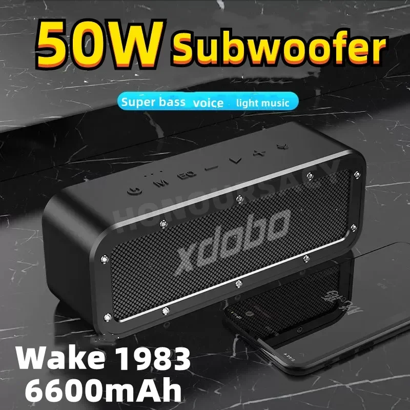 

XDOBO 1983 50W High Power Bluetooth Gaming Speakers TWS 3D Stereo Subwoofer Wireless Sound Column Outdoor Portable Waterproof