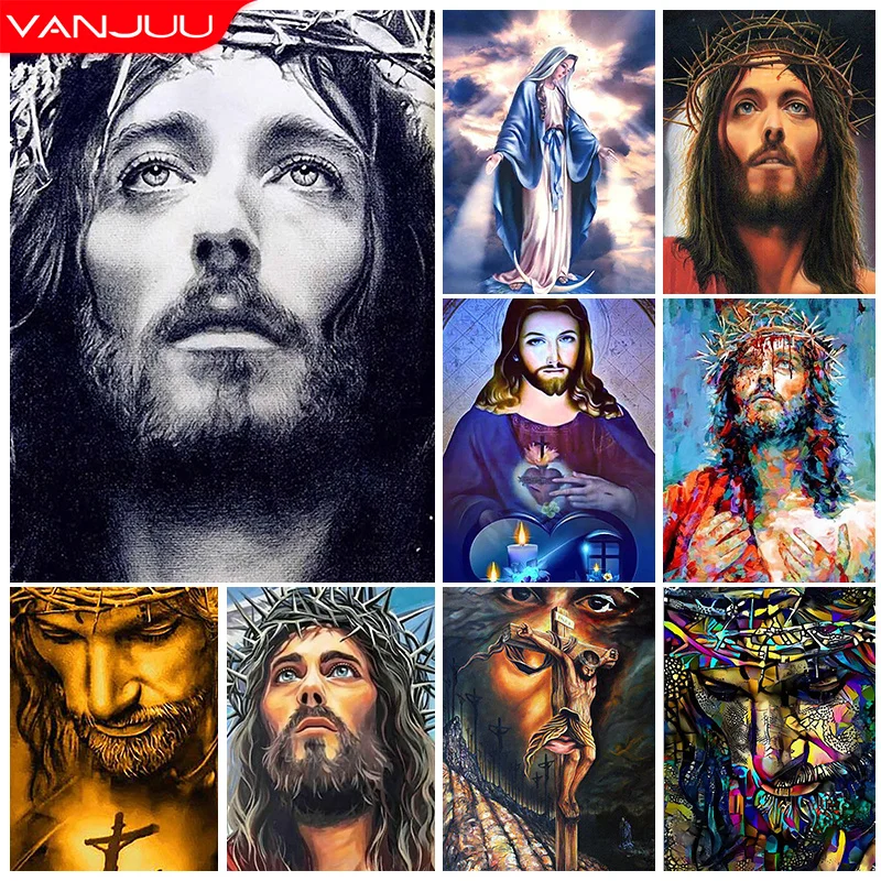 Jesus Diamond Mosaic Painting Religion Portrait Diamond Embroidery Cross Stitch Kit Rhinestone Mosaic Home Decor Gift
Jesus Diamond Mosaic Painting Religion Portrait Diamond Embroidery Cross Stitch Kit Rhinestone Mosaic Home Decor Gift