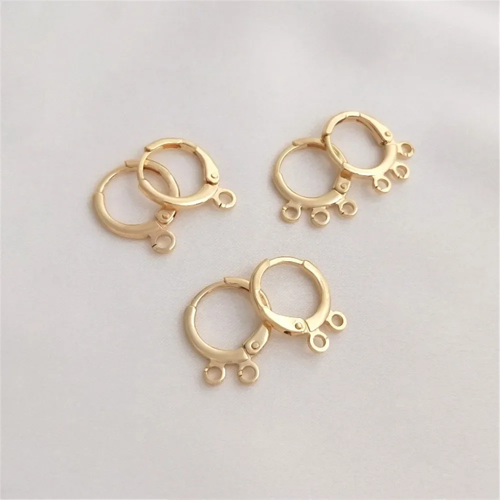 14K Gold Plated Diy multi-hanging earring, Round clip, European earring, diy multi-hanging earring, accessory material
14K Gold Plated Diy multi-hanging earring, Round clip, European earring, diy multi-hanging earring, accessory material