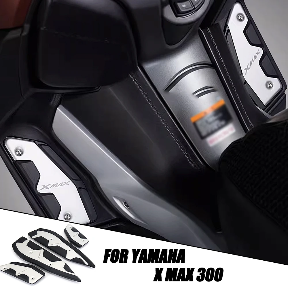 

New For YAMAHA XMAX X-max 400 300 250 125 Xmax125 Xmax250 Xmax300 Xmax400 Motorcycle Foot Pegs Pad Pedal Rests Footpegs Footrest