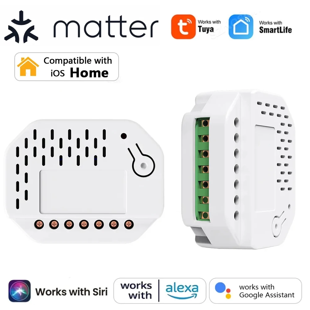 Tuya Matter Smart Switch Relay Switch Module Smart Life Home Automation Works with Homekit Siri Alexa Google Home Smartthings
Tuya Matter Smart Switch Relay Switch Module Smart Life Home Automation Works with Homekit Siri Alexa Google Home Smartthings