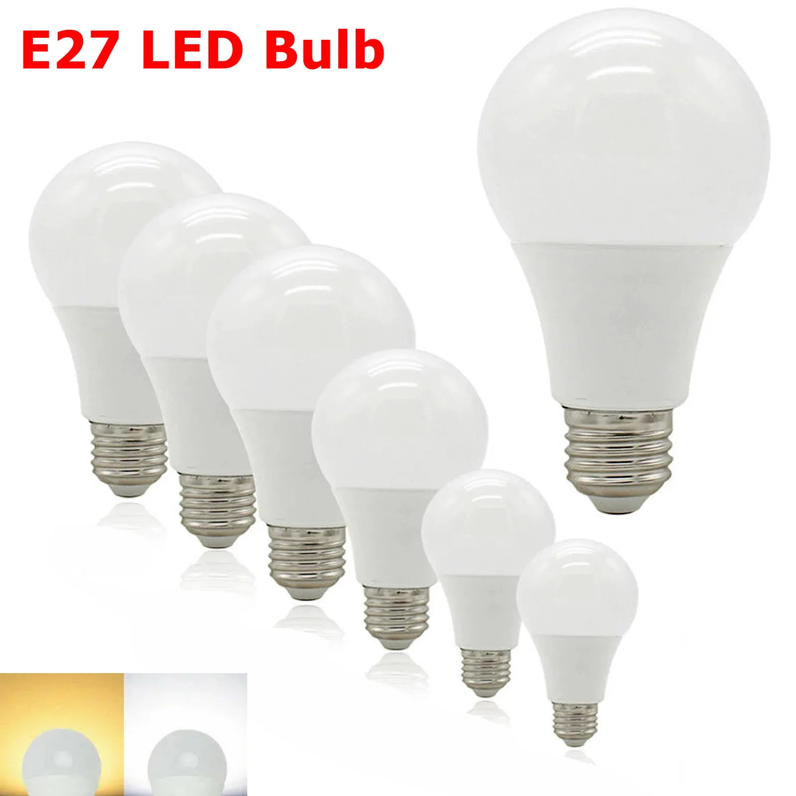 

E27 LED Bulb 5730SMD Super Bright Lamp 3W 5W 7W 9W 12W 15W 18W 20W Energy Saving LED Light Cool Warm White Lampada for Bedroom