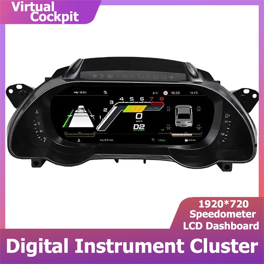 

10.25 Inch LCD Display Digital Virtual Cockpit Instrument Cluster For Audi A5 S5 2008-2016 Dashboard Panel ODO meter Speedometer