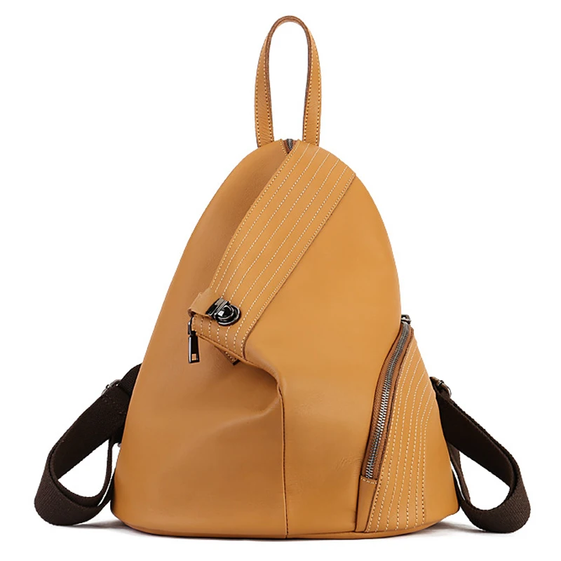 New Fashion Cowhide Genuine Leather Backpack For Women Casual Versatile School Bag Male Large Capacity Travel Backbag Brown T524
New Fashion Cowhide Genuine Leather Backpack For Women Casual Versatile School Bag Male Large Capacity Travel Backbag Brown T524