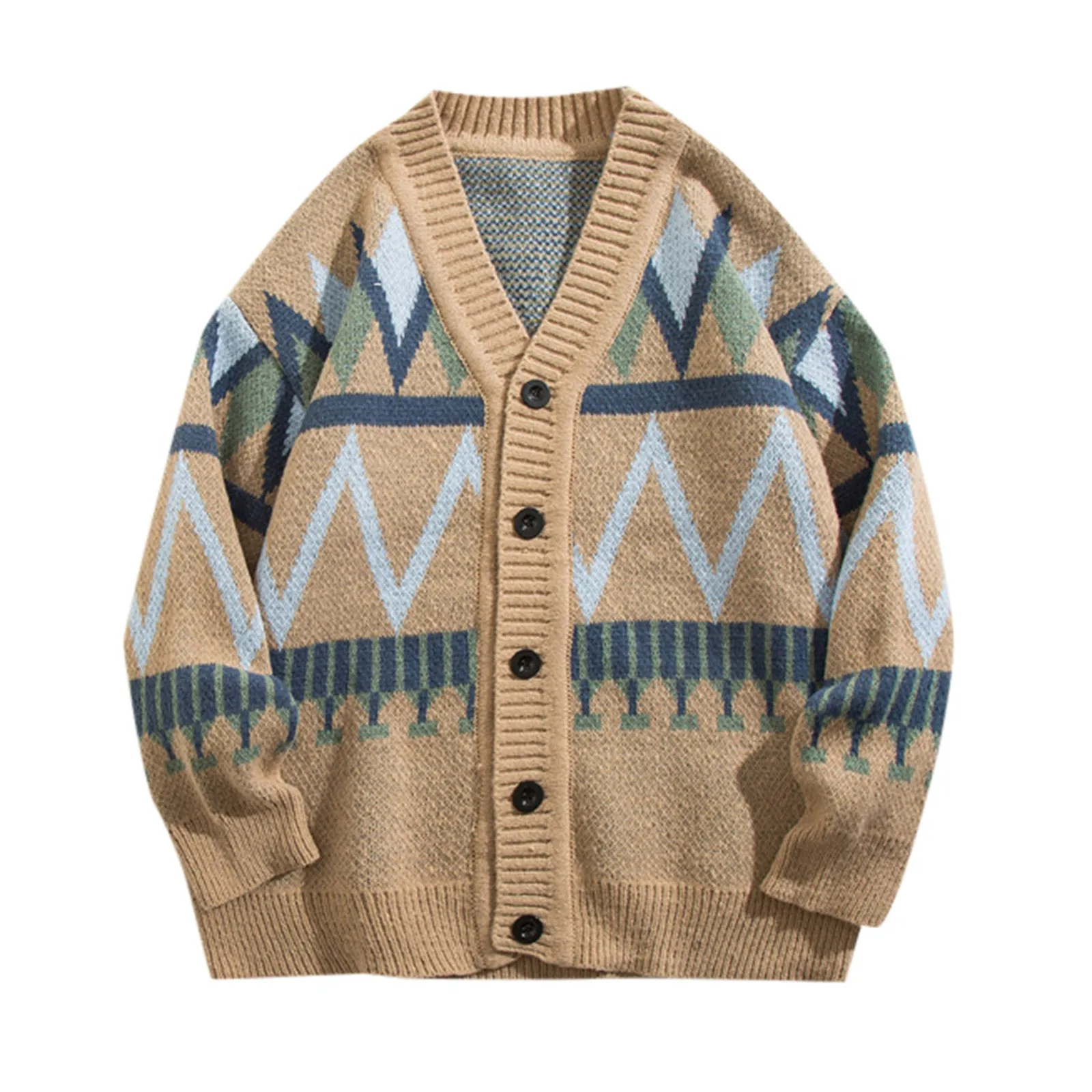 Men'S Spring And Autumn Color Contrast Loose V Neck Sweater Cardigan Casual Top Coat Men Tops Harajuku Korean Style Clothes
Men'S Spring And Autumn Color Contrast Loose V Neck Sweater Cardigan Casual Top Coat Men Tops Harajuku Korean Style Clothes