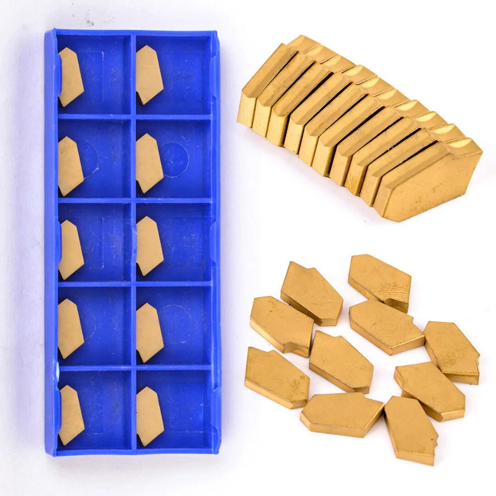 10pcs ZQMX 3N11-1E SP300 GTN-3 3mm Cut-Off Grooving Carbide Inserts CNC Tool Gold Indexable Inserts Turning Tool
10pcs ZQMX 3N11-1E SP300 GTN-3 3mm Cut-Off Grooving Carbide Inserts CNC Tool Gold Indexable Inserts Turning Tool