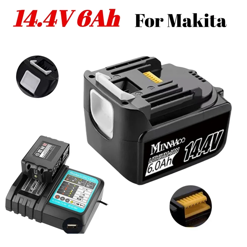 Литий-ионный аккумулятор 14,4 В для Makita BL1430 LXT200 BL1415 194558-0 194559-8 194066-1
Литий-ионный аккумулятор 14,4 В для Makita BL1430 LXT200 BL1415 194558-0 194559-8 194066-1