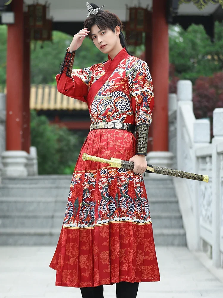 Оригинальная вышитая искусственная Защита тела Fu Tuo Sa, костюм питона Li Qilin Ming, мужской галстук Hanfu династии MING 
Оригинальная вышитая искусственная Защита тела Fu Tuo Sa, костюм питона Li Qilin Ming, мужской галстук Hanfu династии MING