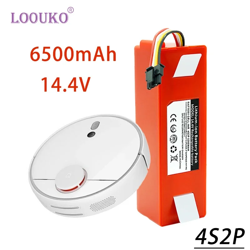 100% New 18650 Lithium-Ion Rechargeable Battery 4S2P 14.4V 6500mAh For Sweeper Battery S55 S60 S65 S50 S51 S5 MAX S6
100% New 18650 Lithium-Ion Rechargeable Battery 4S2P 14.4V 6500mAh For Sweeper Battery S55 S60 S65 S50 S51 S5 MAX S6
