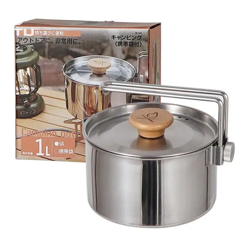 Outdoor Cooking Pot Outdoor Camping Kettle Stainless Steel Cooking Kettle Compact Outdoor Pan With Removable Handle For Picnic
Outdoor Cooking Pot Outdoor Camping Kettle Stainless Steel Cooking Kettle Compact Outdoor Pan With Removable Handle For Picnic