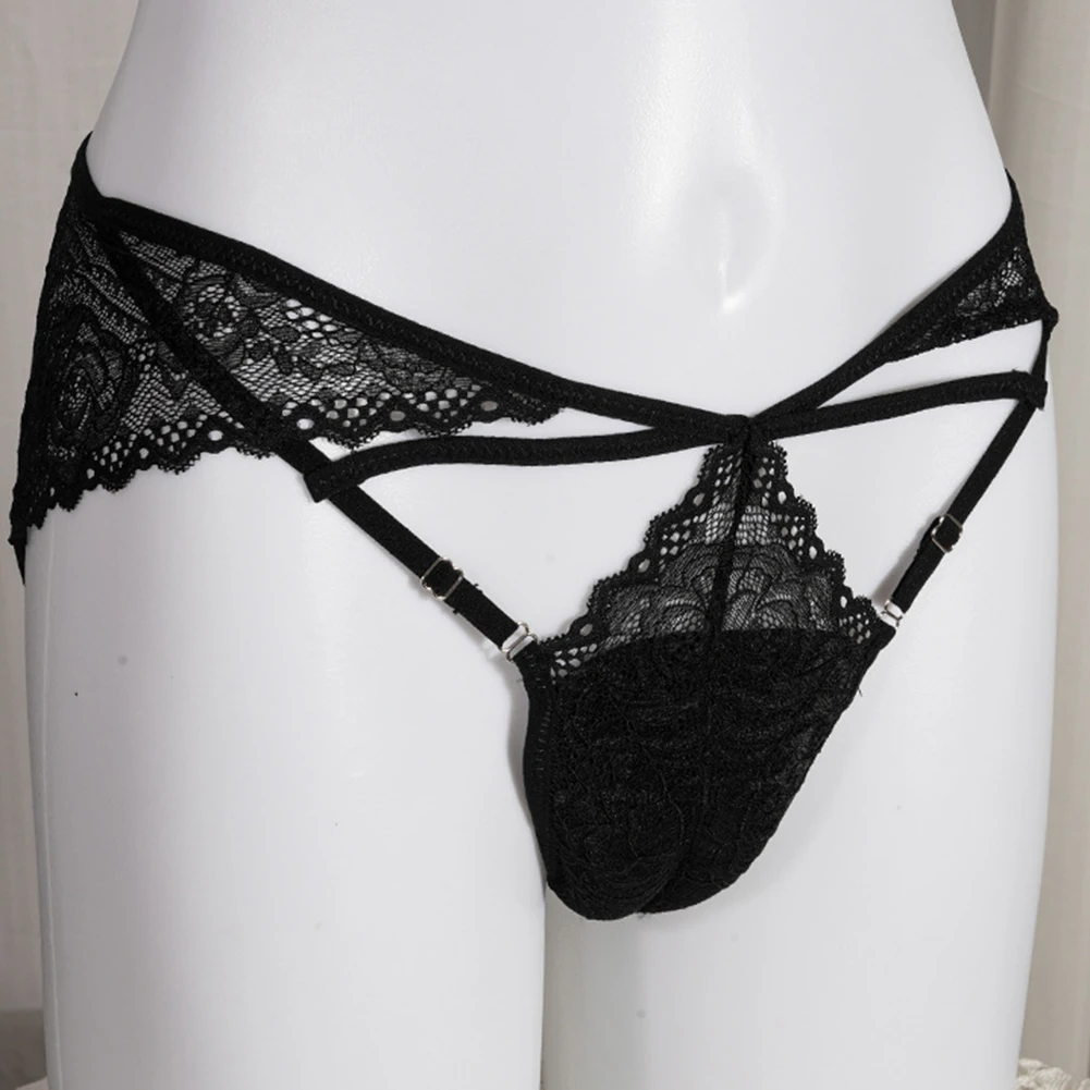 Sexy Men Sissy Briefs Lace Ultra-thin Transparent Panties Hollow Pouch Sheath Thong Gay Man Solid Underwear Erotic Lingerie
Sexy Men Sissy Briefs Lace Ultra-thin Transparent Panties Hollow Pouch Sheath Thong Gay Man Solid Underwear Erotic Lingerie