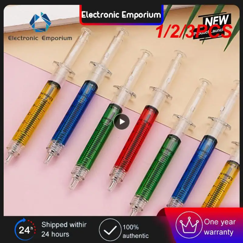 

1/2/3PCS Injection Shape Ballpen Nurse Needle Ball Point Pen Office School Stationery Pen Syringe Needle Ballpoint Pen