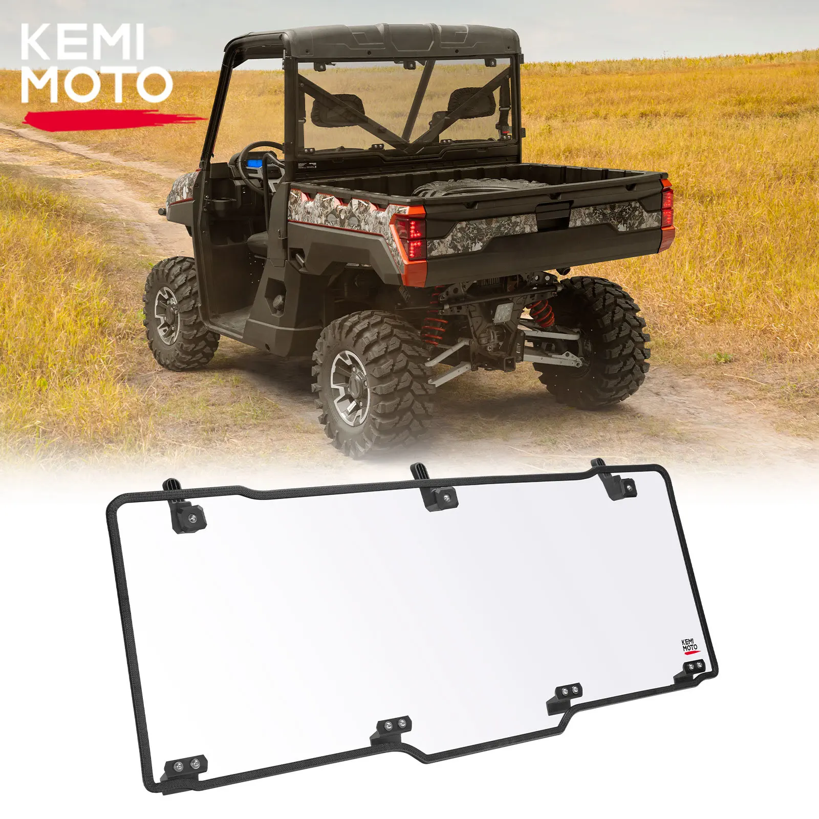 KEMIMOTO Rear Window Screen Compatible with Polaris Ranger XP 900/ 1000 /Full Size 570 / XP 570 2013-2023 Hard PC Windshield
KEMIMOTO Rear Window Screen Compatible with Polaris Ranger XP 900/ 1000 /Full Size 570 / XP 570 2013-2023 Hard PC Windshield