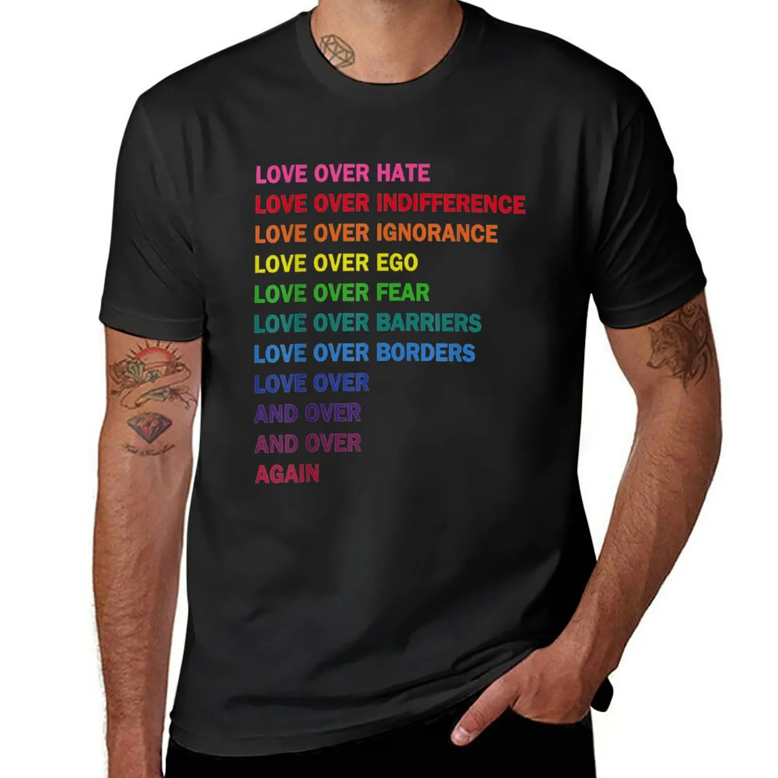 New love over hate, love over indifference LGB T-Shirt summer top Blouse mens t shirt graphic
New love over hate, love over indifference LGB T-Shirt summer top Blouse mens t shirt graphic