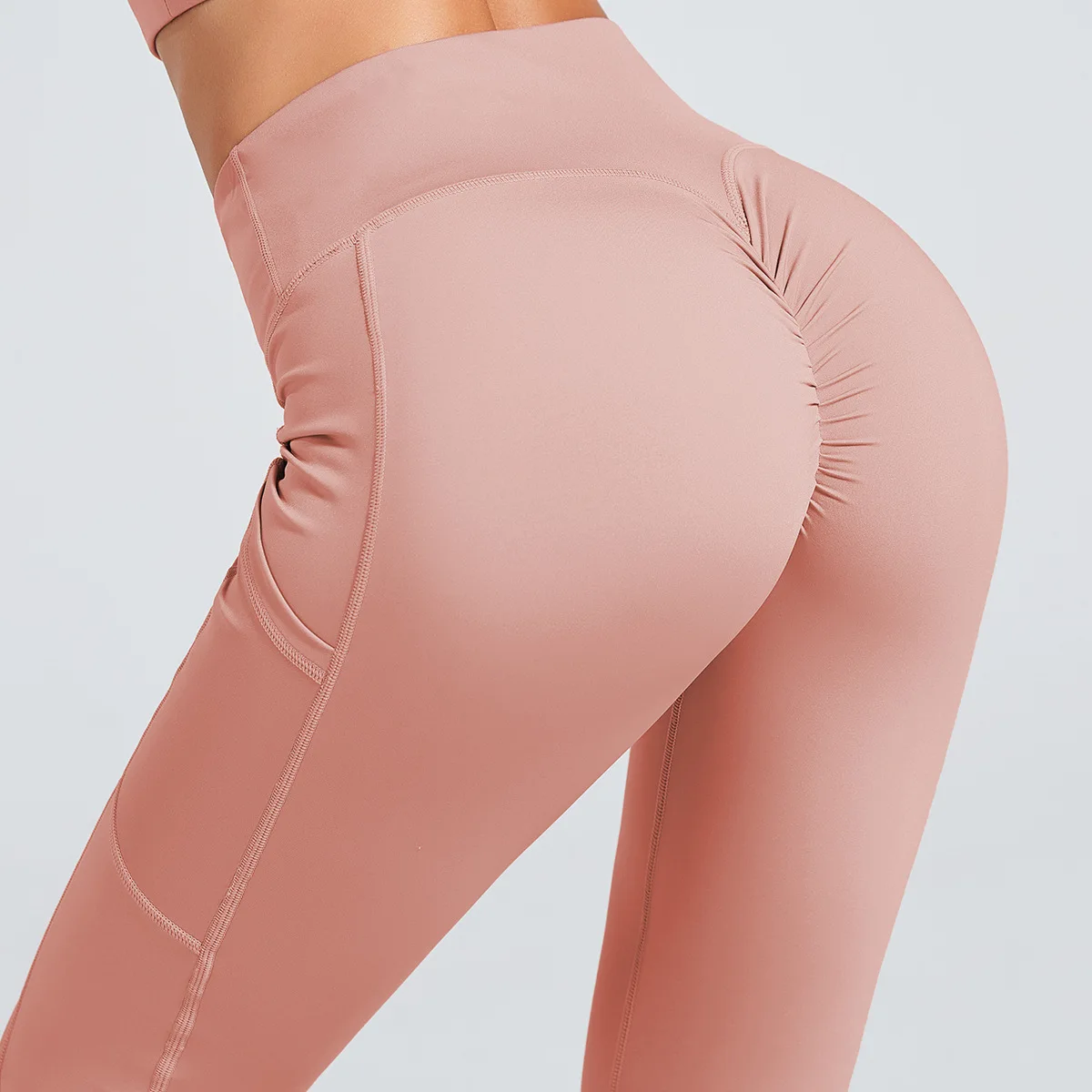 

Ribbed Yoga Pants High Waisted Gym Leggings Sport Women Fitness Seamless Female Legging Tummy Control Running Training Tights